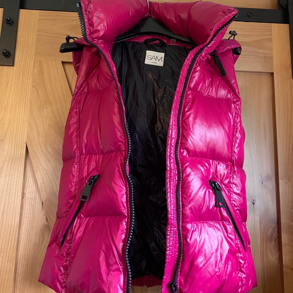 SAM Freedom vest  neon pink puffy size Small